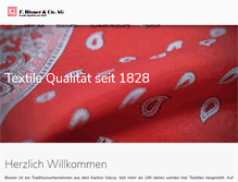 Tablet Screenshot of blumer-f.ch